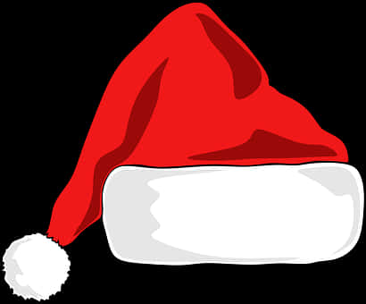 Red Christmas Hat Vector Illustration PNG