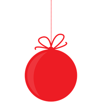 Red Christmas Ornament Graphic PNG