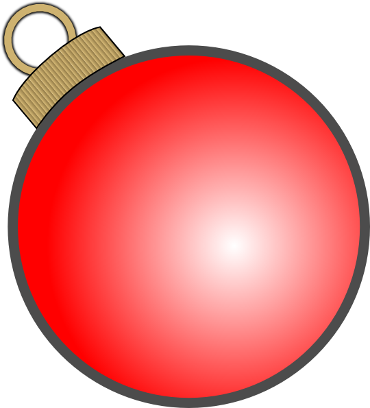 Red Christmas Ornament.png PNG