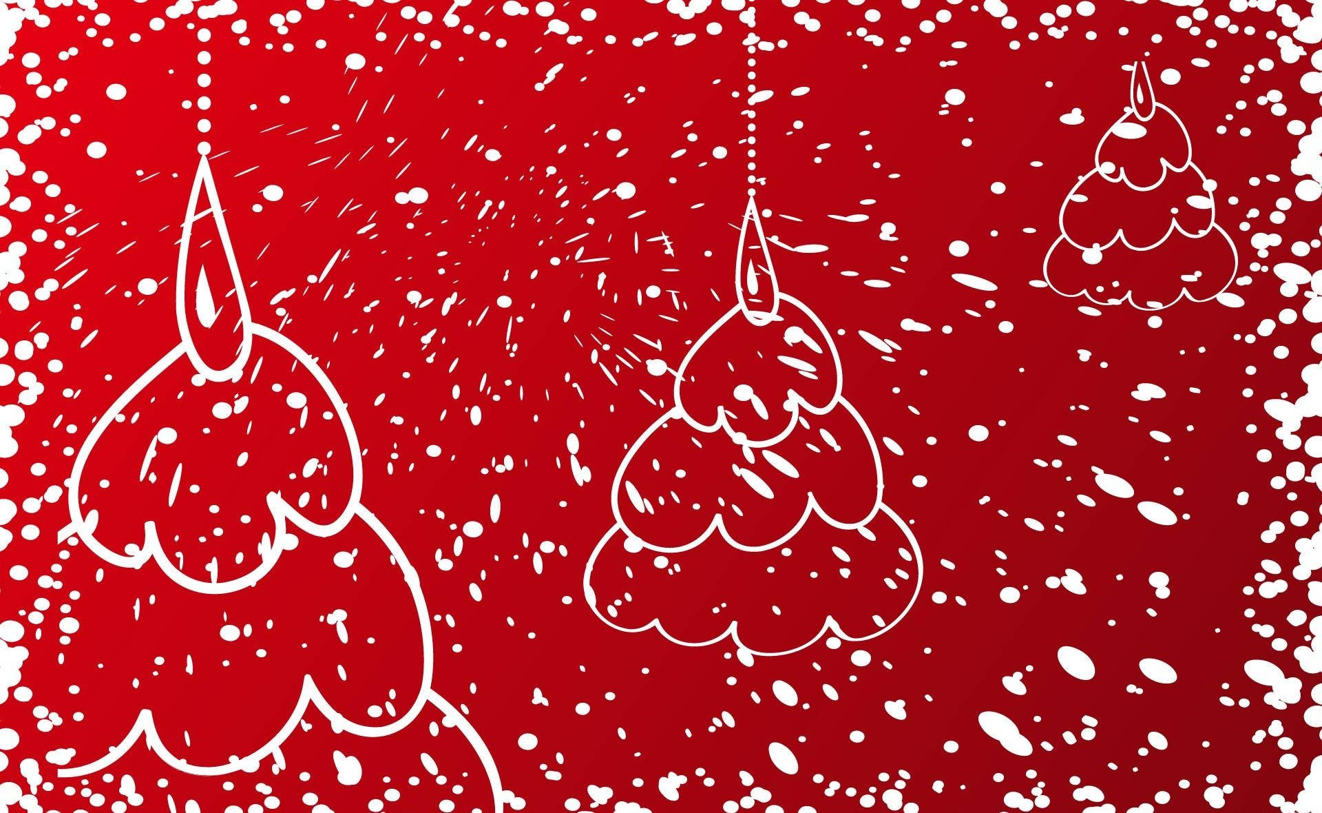 Red Christmas Snow