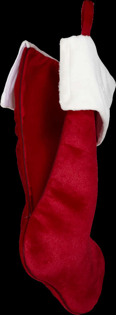 Red Christmas Stocking Isolated PNG