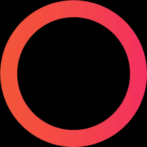 Red Circle Black Background PNG