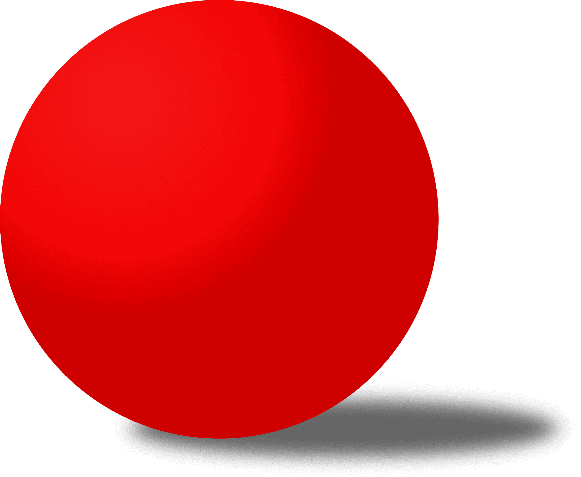 Red Circle Graphic Shadow PNG