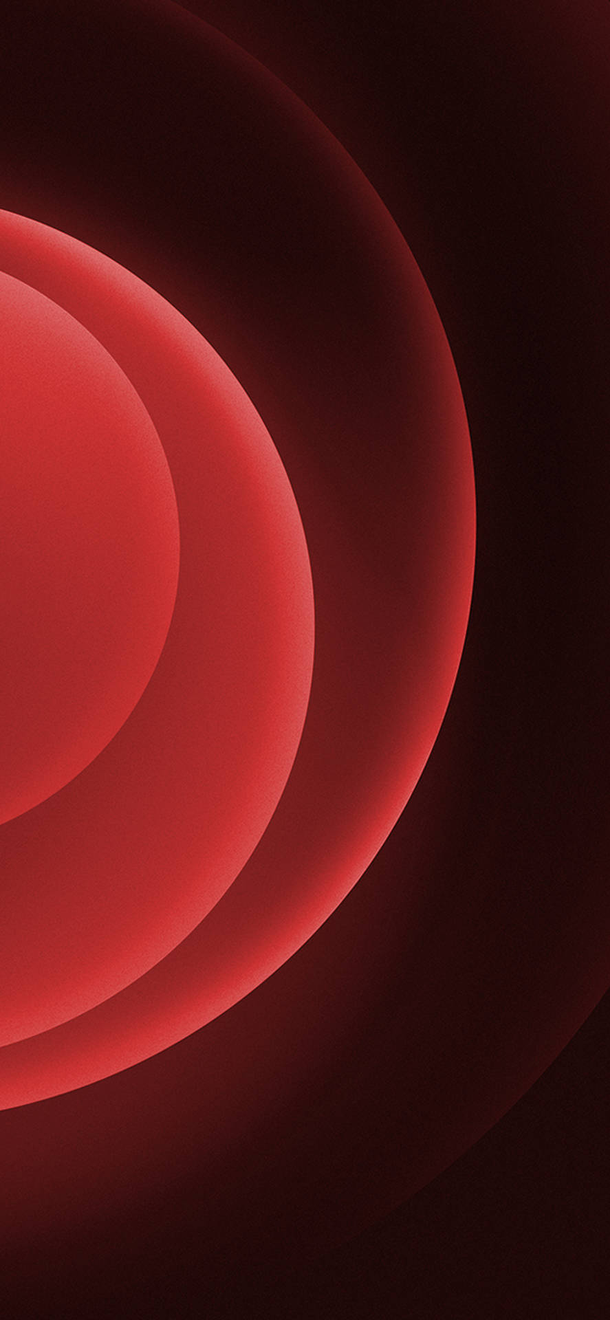 Red Circle With Light Edges Wallpaper