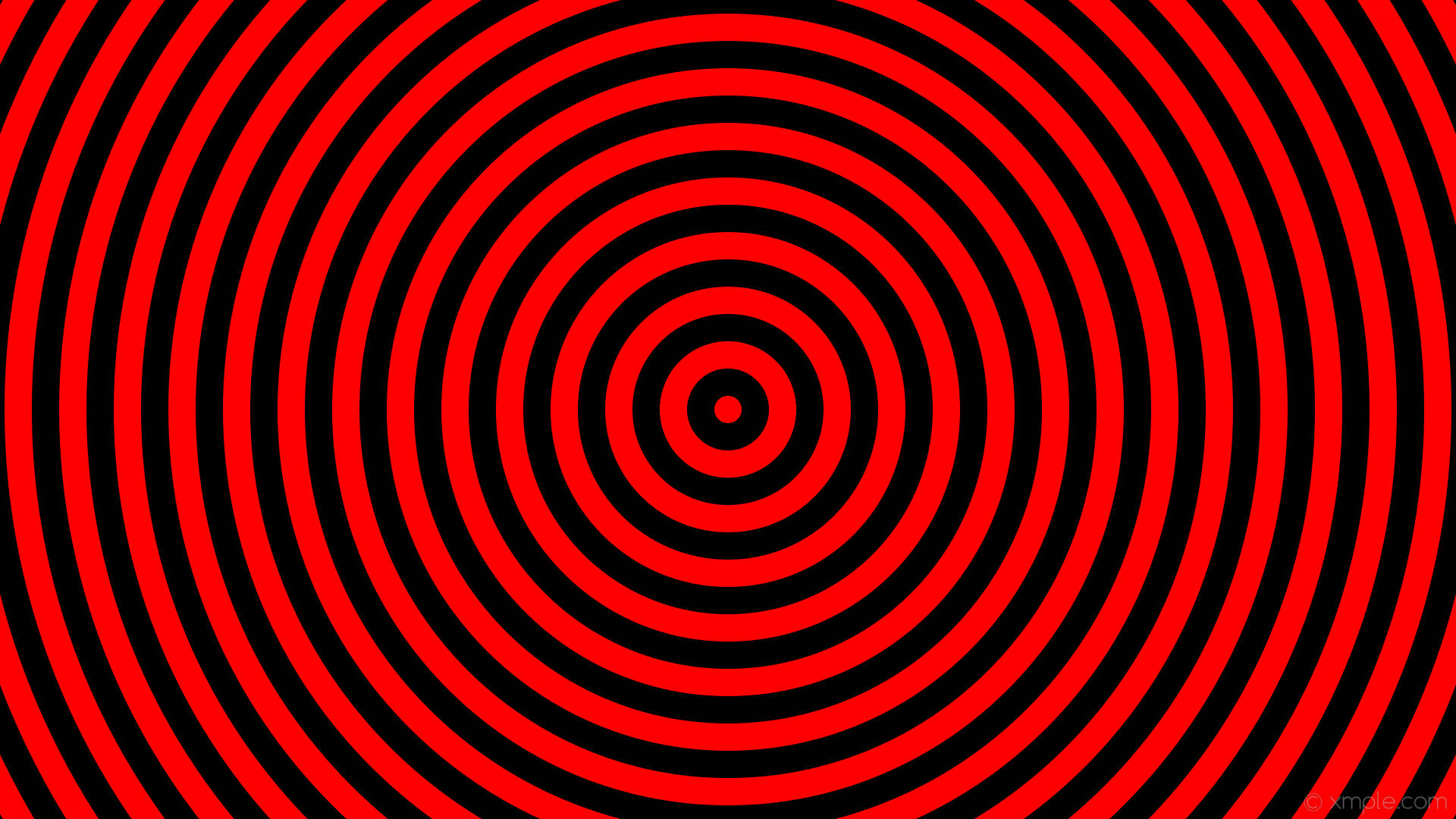 Red Circles Hypnotizing Colors Wallpaper