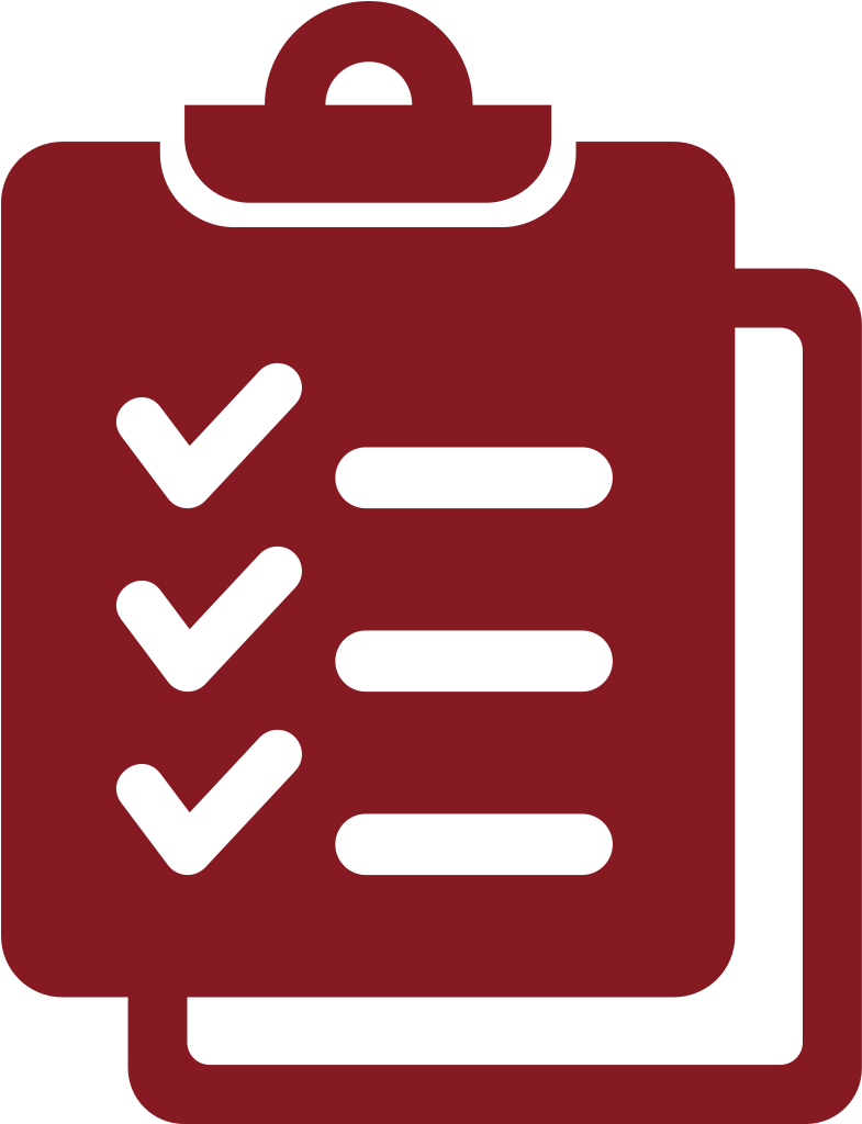 Red Clipboard Checklist Icon PNG