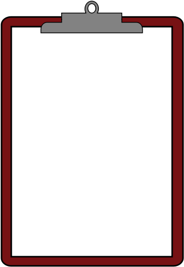 Red Clipboard Empty PNG