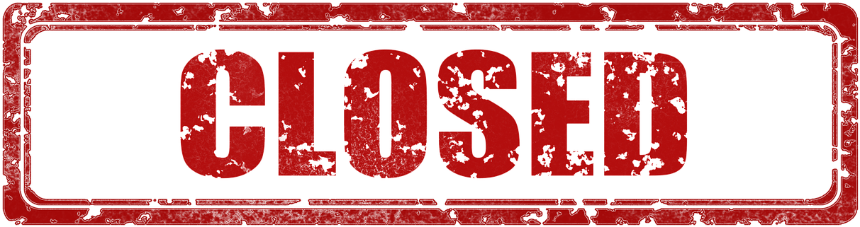 Red Closed Sign PNG