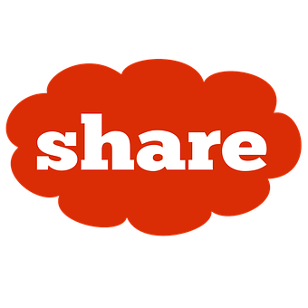 Red Cloud Share Icon PNG