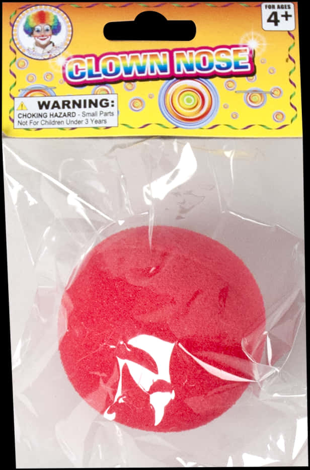 Red Clown Nose Packaging PNG