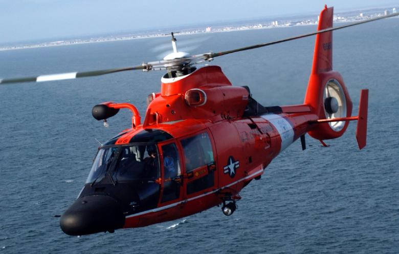 Red Coast Guard Helicopter 4k Wallpaper