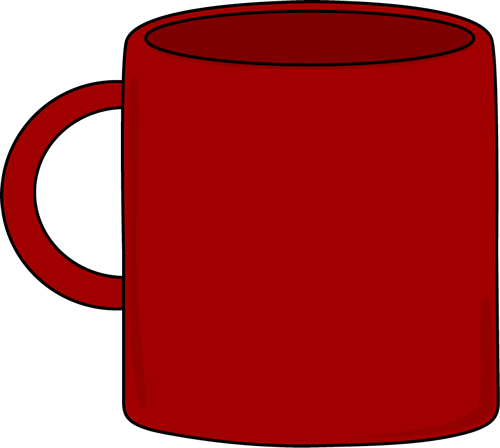 Red Coffee Mug Clipart PNG