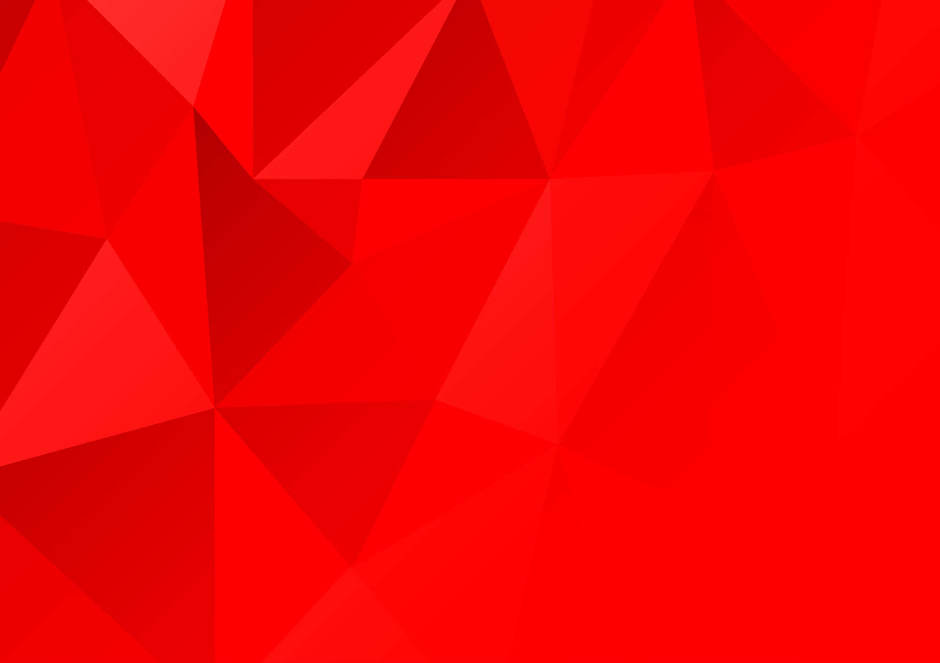 Red Polygonal Background With Triangles