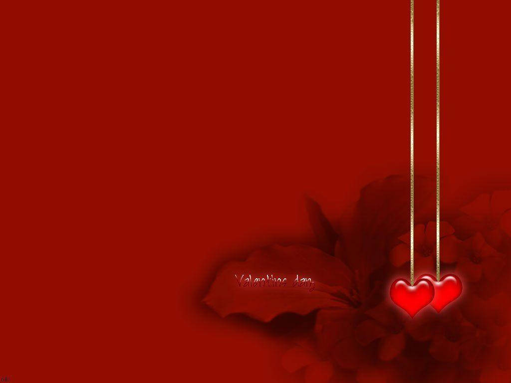 Corazonesy Flores De Color Rojo Fondo de pantalla
