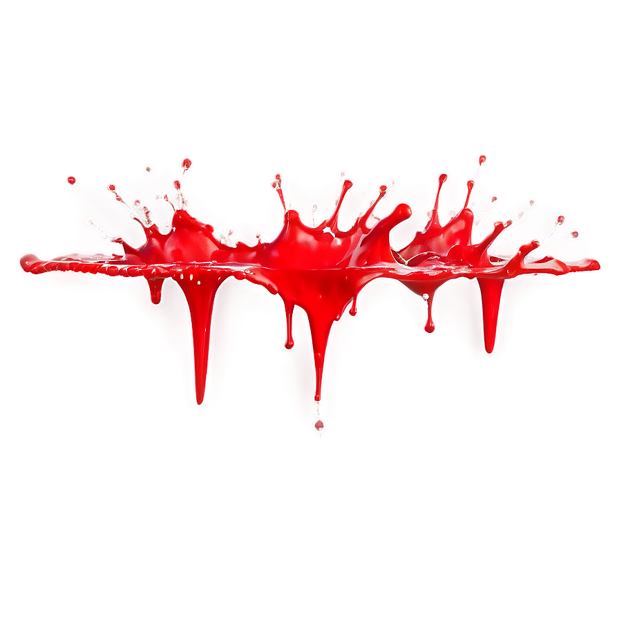 Red Color Splash Png 06202024 PNG