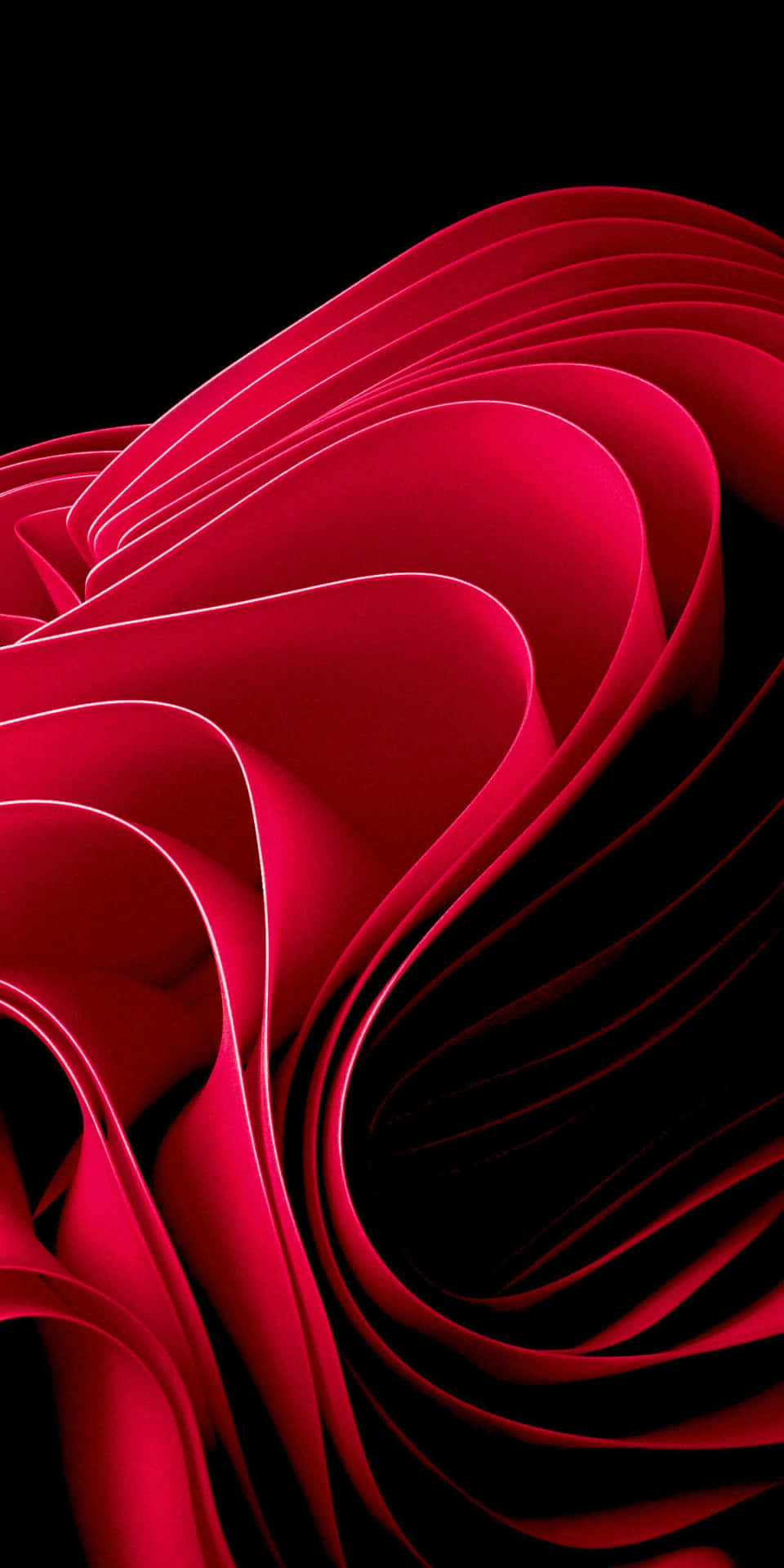 Red Colour Wavy Cardboard Picture