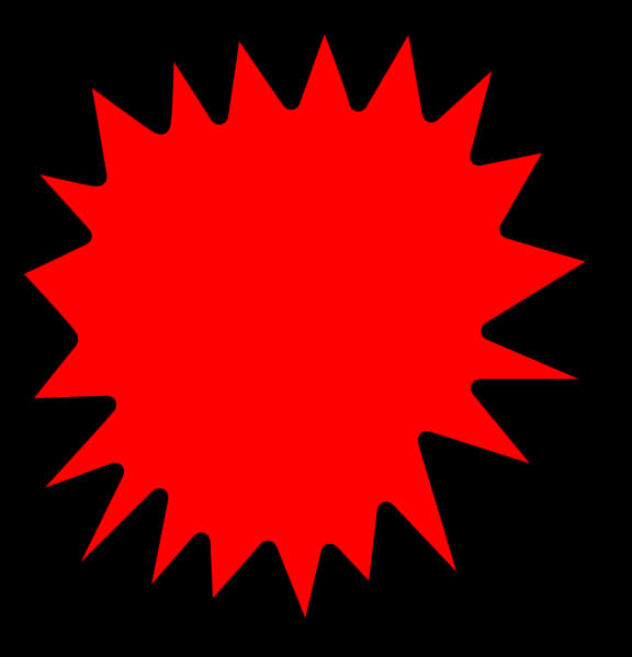 Red Comic Book Burst Background PNG