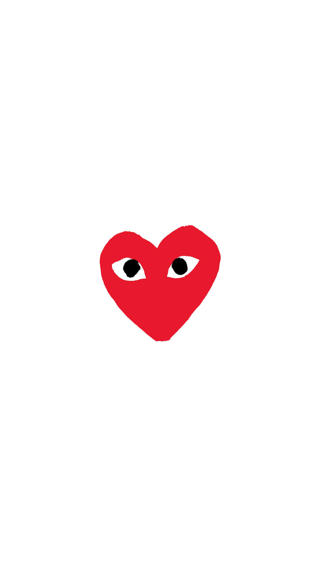 Red Comme Des Garçons Play Heart Wallpaper