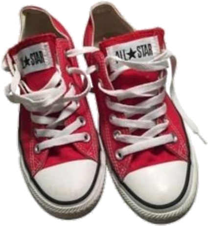 Red Converse All Star Sneakers PNG