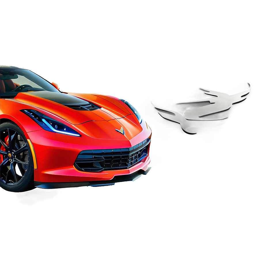 Red Corvette Png Nol9 PNG