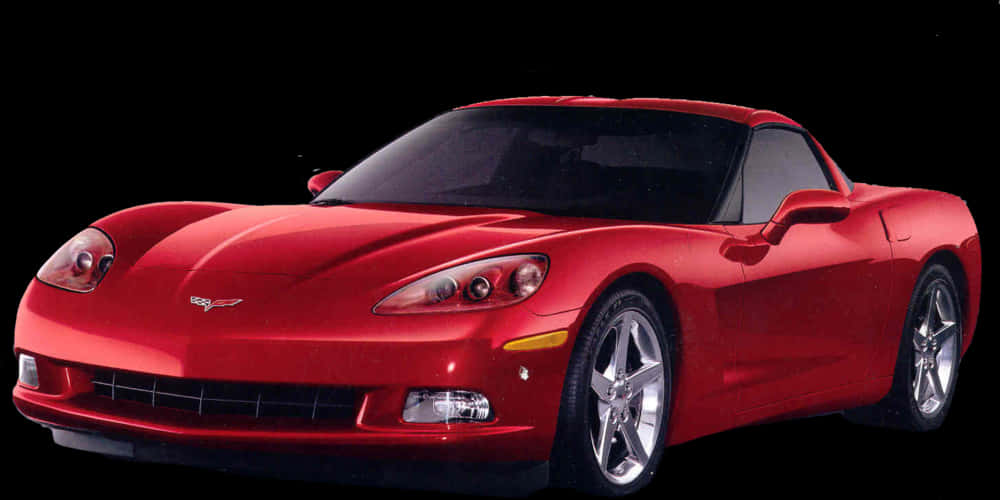 Red Corvette Sports Car PNG