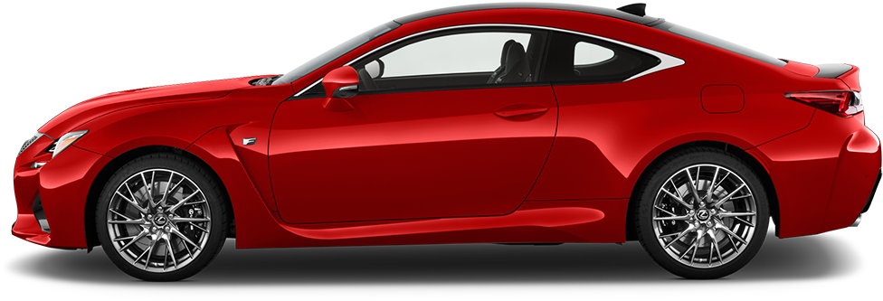 Red Coupe Side View PNG