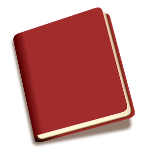 Red Cover Book Icon PNG