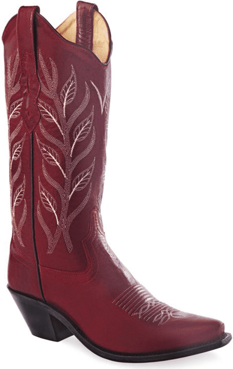 Red Cowboy Boot Side View PNG