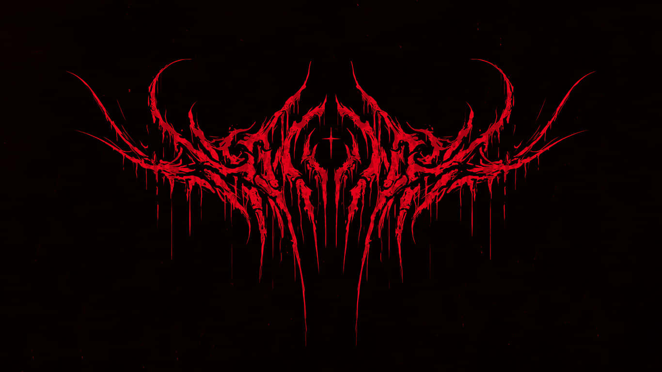 Red Creepy Symbol That Can Cause Virulent Attack Wallpaper