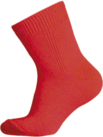 Red Crew Sock Single PNG