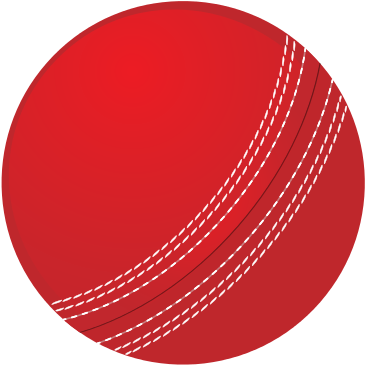Red Cricket Ball Illustration PNG