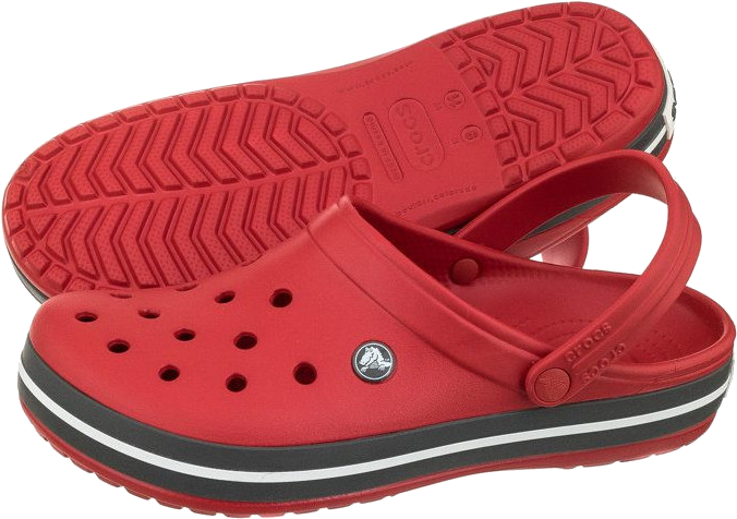 Red Crocs Clogs Product Photo PNG