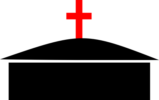 Download Red Crosson Black Background | Wallpapers.com