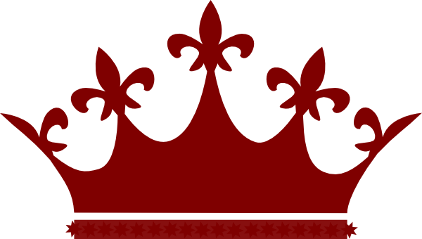 Red Crown Silhouette Graphic PNG