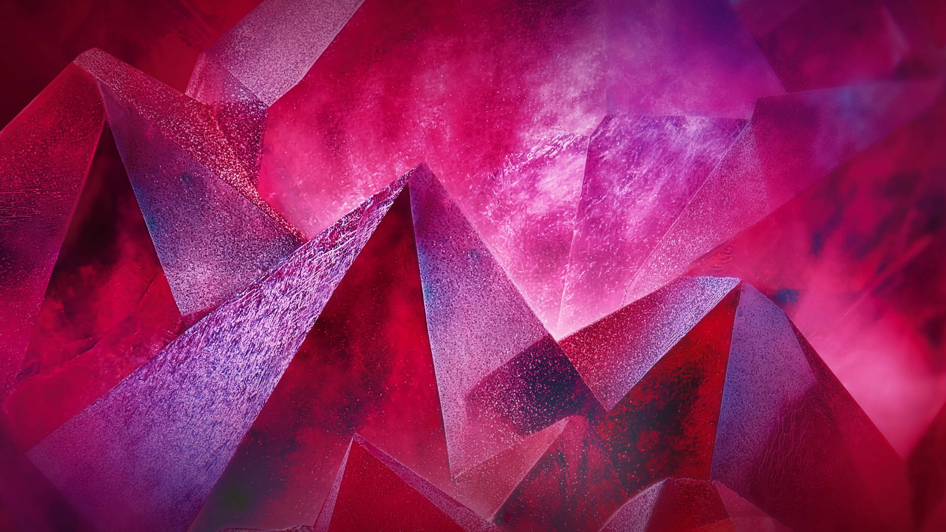 Red Crystal Abstract Wallpaper