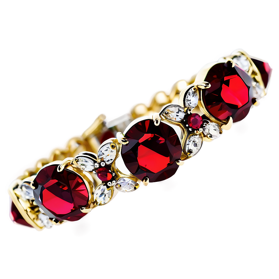 Red Crystal Bracelet Png 73 PNG