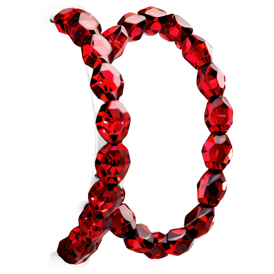 Red Crystal Bracelet Png Yqm50 PNG