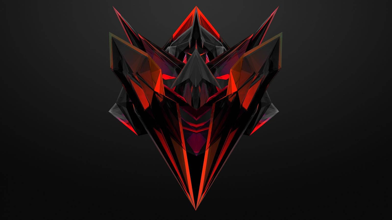 Red Crystal Gaming Logo Wallpaper