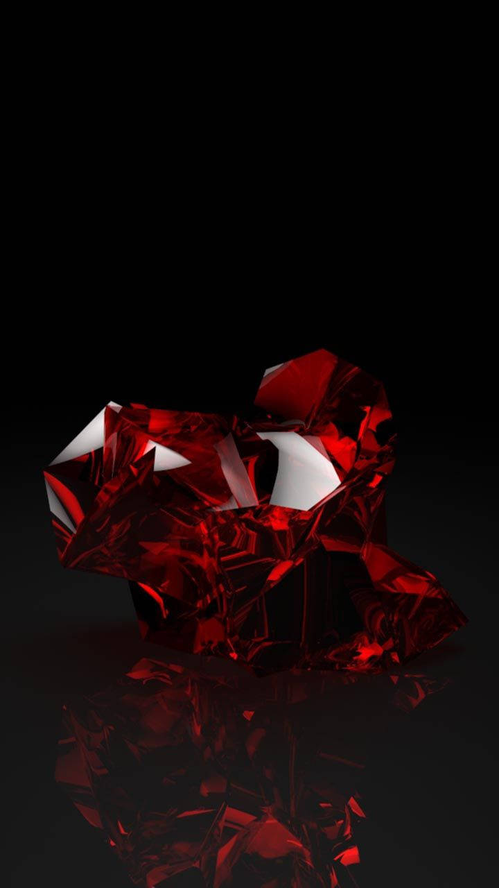 Red Crystal Gemstone Wallpaper