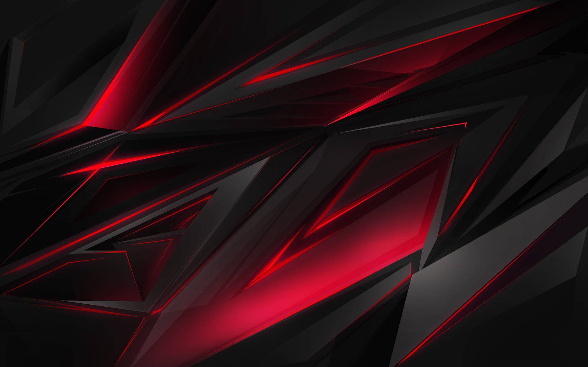 Red Crystal Graphic Art Wallpaper