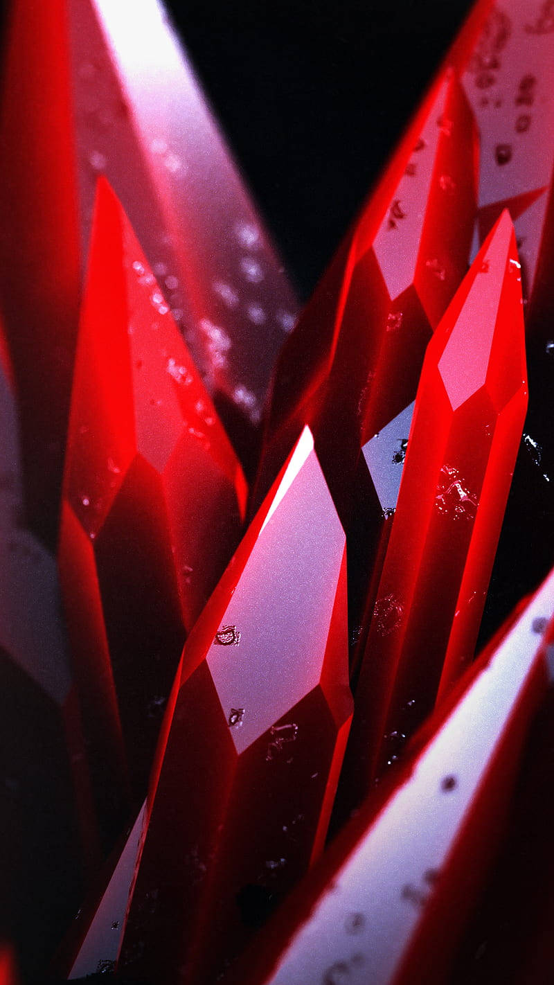 Red Crystal Jagged Edges