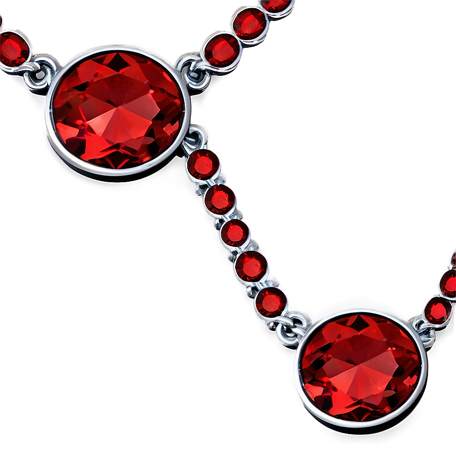 Red Crystal Necklace Png Uni71 PNG