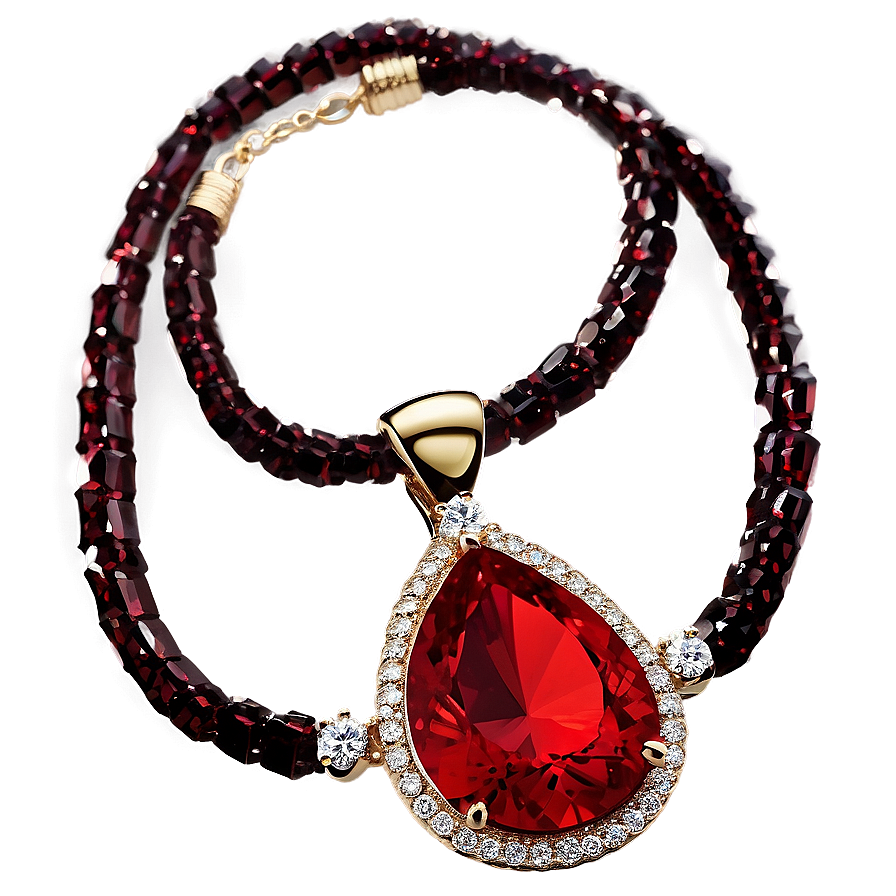 Red Crystal Pendant Png 78 PNG