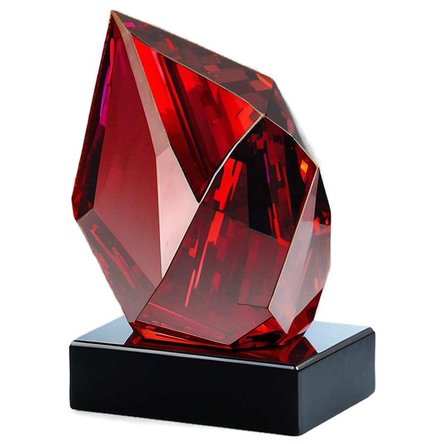 Red Crystal Sculpture Png 82 PNG