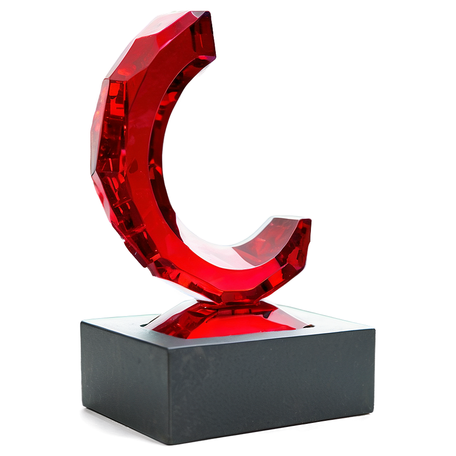 Red Crystal Sculpture Png Kvn PNG