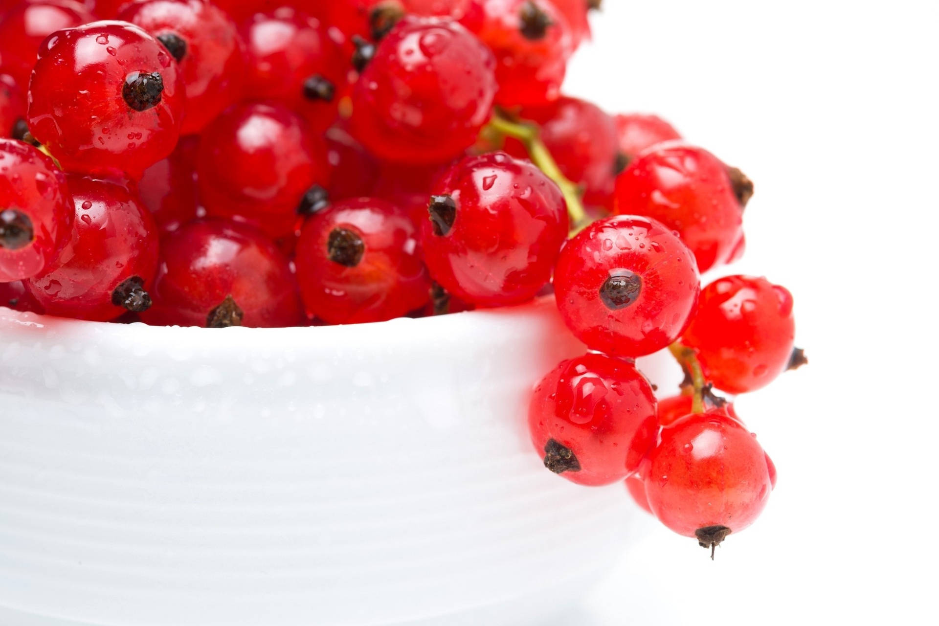 Red Currant Berries Fruit In A Bowl Wallpaper
