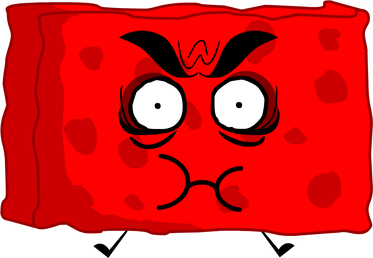 Red Cushion Evil Eye Cartoon PNG