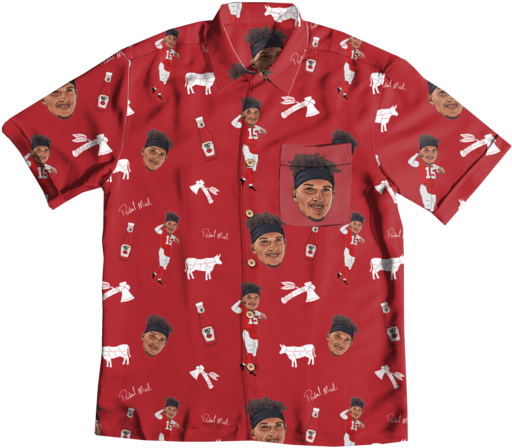 Red Custom Print Polo Shirt PNG
