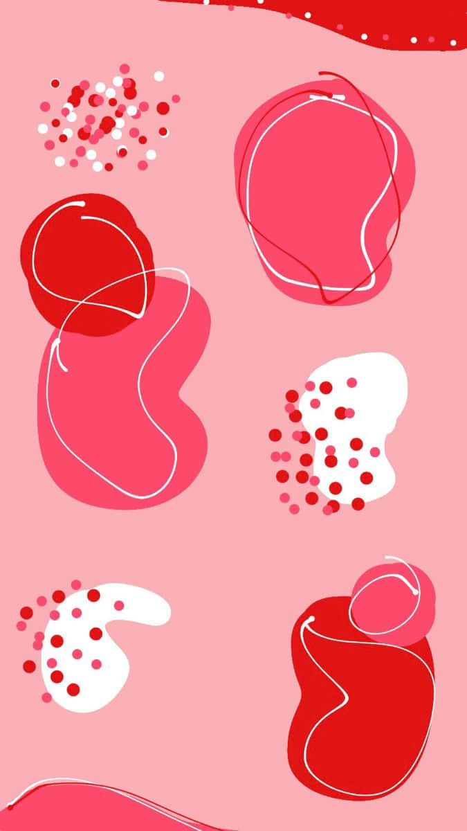 Bring some fun and joyThis season with this Red Cute Aesthetic Wallpaper