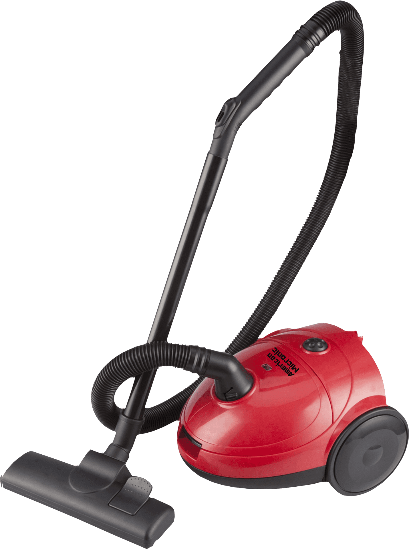 Red Cylinder Vacuum Cleaner PNG